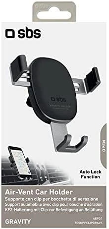 SBS TESUPPCLIPGRAVK telefono laikiklis for air vent, gravity – juodos spalvos