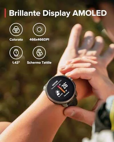 Išmanusis laikrodis Suunto Race Titanium Charcoal, Tamsiai pilkos spalvos korpusas su juodos spalvos dirželiu