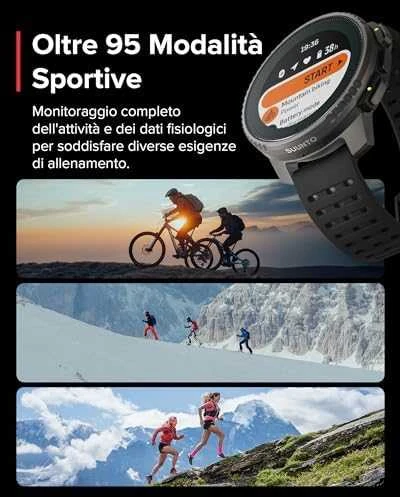 Išmanusis laikrodis Suunto Vertical Titanium Solar, Titano spalvos korpusas su juodos spalvos dirželiu