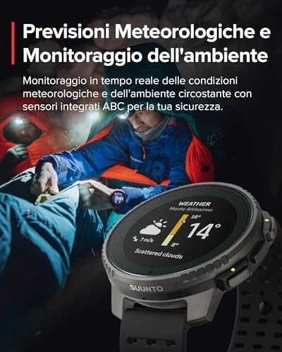 Išmanusis laikrodis Suunto Vertical Titanium Solar, Titano spalvos korpusas su juodos spalvos dirželiu