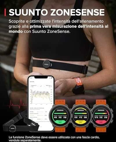 Išmanusis laikrodis Suunto Vertical Titanium Solar Canyon, Titano spalvos korpusas su oranžinės spalvos dirželiu