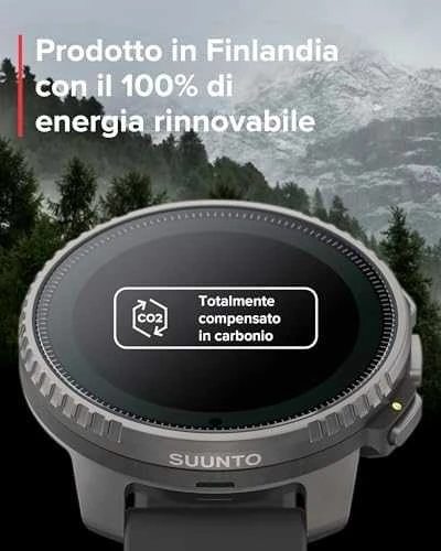 Išmanusis laikrodis Suunto Vertical Titanium Solar, Titano spalvos korpusas su juodos spalvos dirželiu