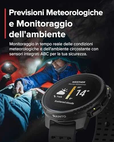 Išmanusis laikrodis Suunto Vertical Solar, Juodos spalvos korpusas su juodos spalvos dirželiu