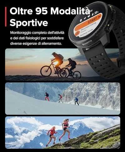 Išmanusis laikrodis Suunto Vertical Solar, Juodos spalvos korpusas su juodos spalvos dirželiu