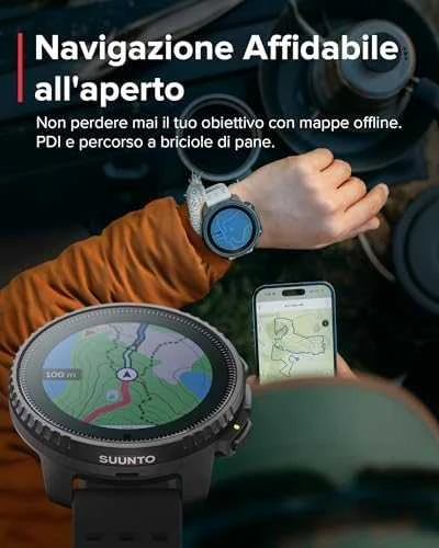 Išmanusis laikrodis Suunto Vertical Solar, Juodos spalvos korpusas su juodos spalvos dirželiu