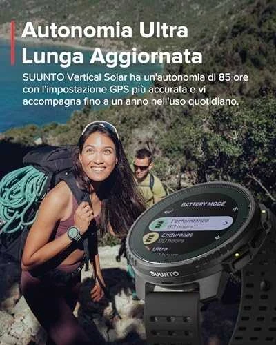 Išmanusis laikrodis Suunto Vertical Solar, Juodos spalvos korpusas su juodos spalvos dirželiu