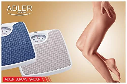 Adler | Mechaninės vonios svarstyklės | AD 8151b | Didžiausias svoris (keliamoji galia) 130 kg | Tikslumas 1000 g | Mėlyna/Baltas