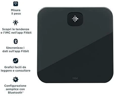 Svarstyklės Fitbit Smart Fitness Scales Aria Air, Juodos
