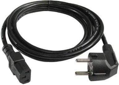Goobay Kabelis DELTACO CEE 7/7 tiesiai IEC 60320 C13, max 250V / 10A, 2m, juodas / DEL-109