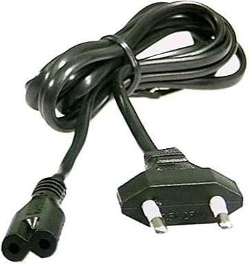 Kabelis DELTACO CEE 7/16 į IEC 60320 C7, max 250V / 2.5A, 2m, juodas / DEL-109A