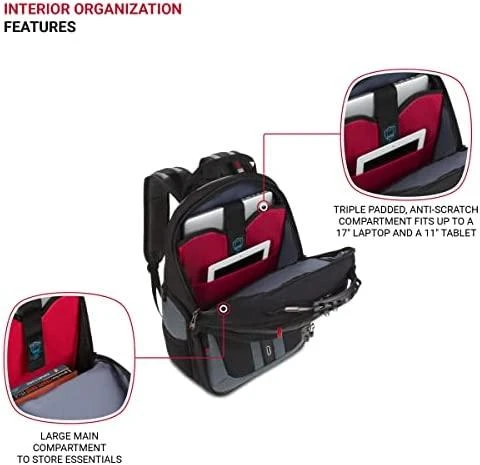 Rucksack for laptop WENGER pegasus 600639 (17 ", juodos spalvos)