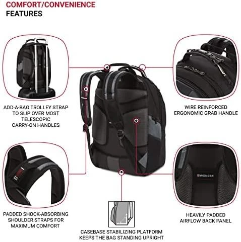 Rucksack for laptop WENGER pegasus 600639 (17 ", juodos spalvos)