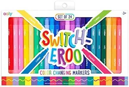 Ooly Spalvą keičiantys žymekliai Switch-Eroo 24 spalvos