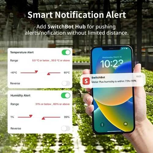 SwitchBot termometras ir higrometras Plus