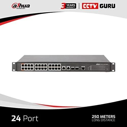 Šakotuvas SWITCH POE PFS4226-24ET-360-V3 24 PRIEVADŲ SFP DAHUA