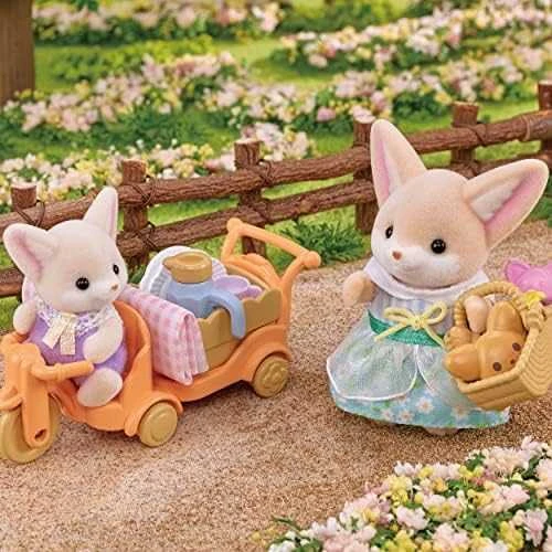 Sylvanian Families Epoch Figūrėlės lapiukų šeimyna su pikniko aksesuarais