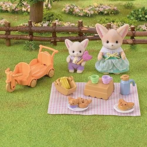 Sylvanian Families Epoch Figūrėlės lapiukų šeimyna su pikniko aksesuarais