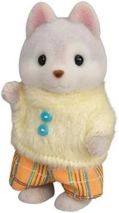 Sylvanian Families Epoch Figūrėlės husky šuniukai su dviračiu rinkinys