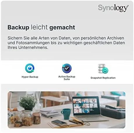 Serveris „Synology Tower NAS DS620slim“ iki 6 HDD / SSD karšto keitimo, „Celeron J3355“ dviejų branduolių, procesoriaus dažnis 2 GHz, 2 GB, DDR3L, RAID 0,1,5,6,10, hibridinis, 2 x 1 GbE, 2 x USB 3.2 1 kartos prievadas, vienas ventiliatorius