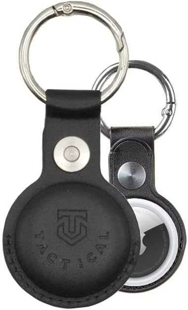 Dėklas Tactical AirTag Beam Leather juodos spalvos