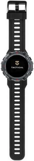 Tactical 606 silikoninė apyrankė skirta Amazfit T-Rex/T-Rex Pro juodos spalvos
