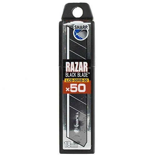 Tajima RAZAR Juodas atsarginės geležtės 18mm, 50vnt