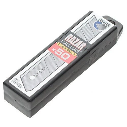 Tajima RAZAR Juodas atsarginės geležtės 18mm, 50vnt