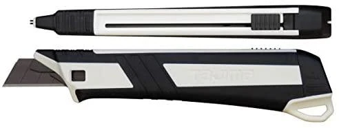 Tajima sustiprintas gumuotas peilis laužomomis 18mm geležtėmis