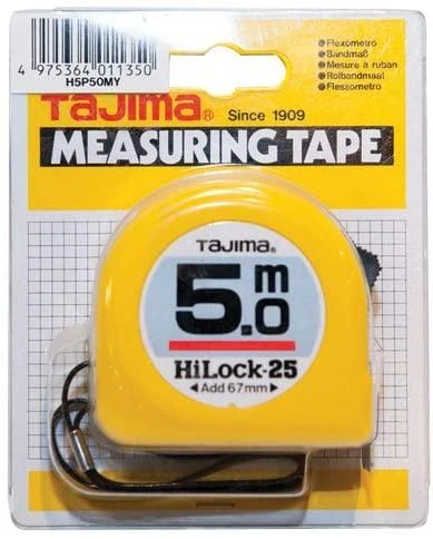 Matavimo ruletė Tajima HiLock; 5 m