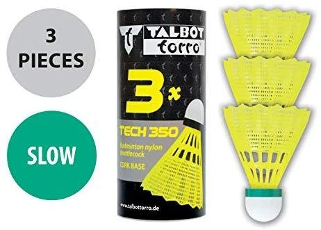 Talbot Torro Badmintono skrajukai Talbot Torro Tech 350, mažo greičio,3 vnt.