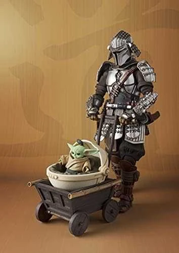 Tamashii Nations Star Wars Ronin Mandalorian Beskar Armor & Grogu figure 18cm