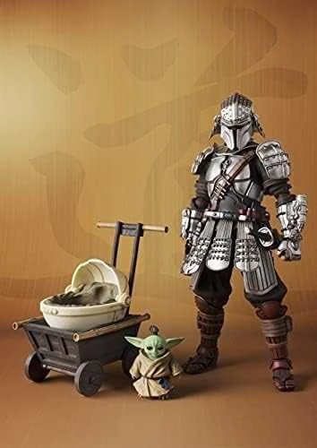 Tamashii Nations Star Wars Ronin Mandalorian Beskar Armor & Grogu figure 18cm