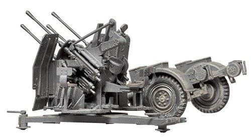 Tamiya 1/35 Vokiečių 20 mm Flakvierling 38 su Sd.Ah.52