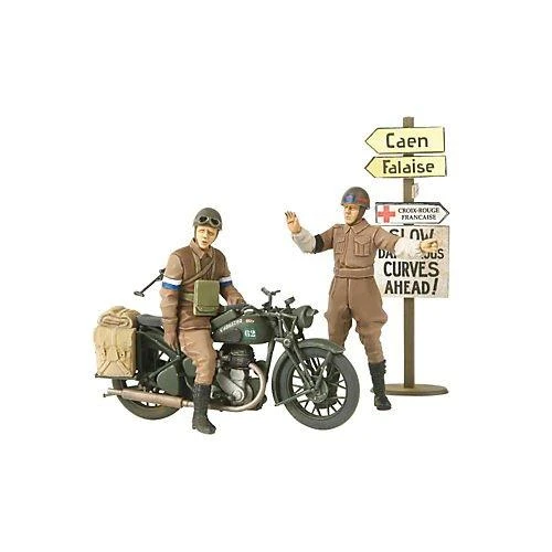 Tamiya BSA M20 britų motociklas su karo policija 1/35 plastikinis modelis