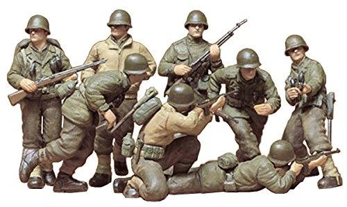 Tamiya JAV pėstininkų figūrėlės 1/35 – Vakarų Europa, 35048