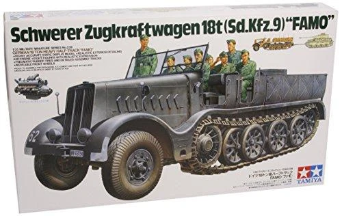 Tamiya Sd.Kfz.9 Famo 18t sunkusis vilkikas 1/35 plastikinis rinkinys