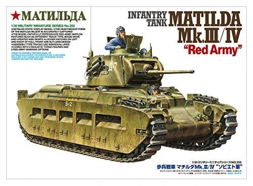 Tamiya Matilda Mk.III/IV Raudonosios armijos tanko modelis 1/35