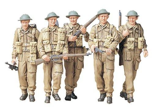 Tamiya britų pėstininkų plastikinės figūros 1/35 patrulyje (35223)