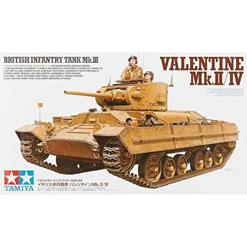 Tamiya – britų pėstininkų tankas Valentine Mk.II/IV, 1/35, 35352