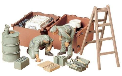 Tamiya Vokiečių tanko variklio priežiūros įgulos figūrėlės 1/35 (35180)