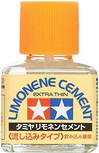 Tamiya limoneno klijai, citrinos kvapo, ypač skysti, 40 ml (87134)