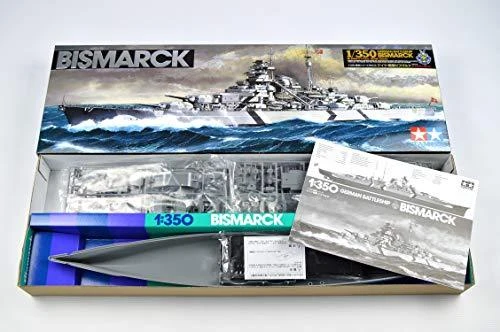 Tamiya Bismarck vokiečių mūšinis laivas 1/350 plastikinis rinkinys 78013