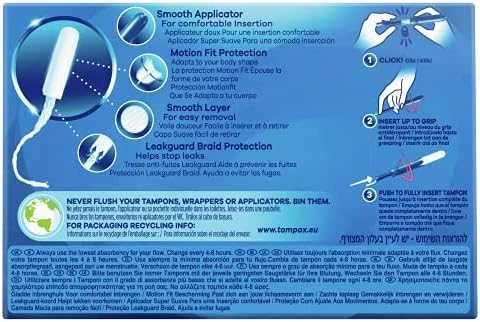 "Tampax Pearl Compak Super" 36 vienetai