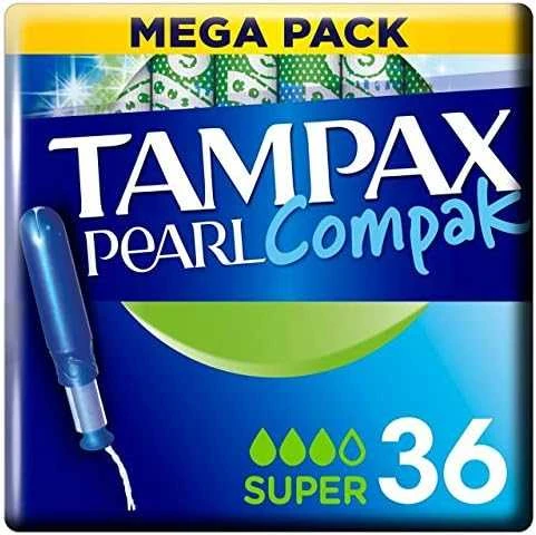 "Tampax Pearl Compak Super" 36 vienetai