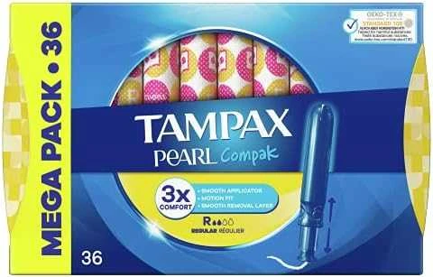Tampax Pearl Compak Regular 36 vienetai