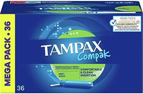 Tampax Compak tamponai Super 36 vnt