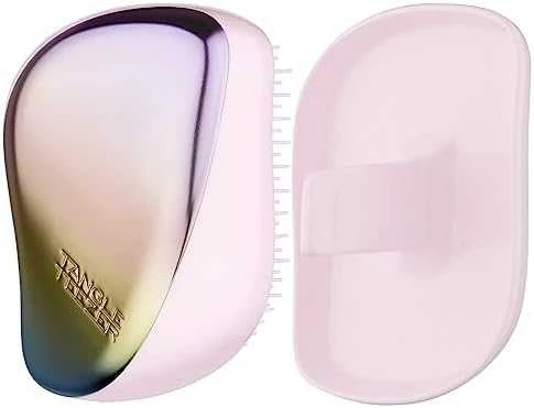 Plaukų šepetys Tangle Teezer Compact Pearlescent Matte Chrome