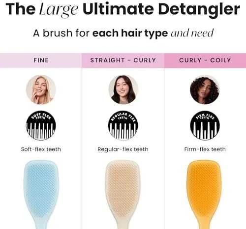 Tangle Teezer The Ultimate Detangler Large Vanilla Latté – plaukų šepetys lengvam išnarpliojimui