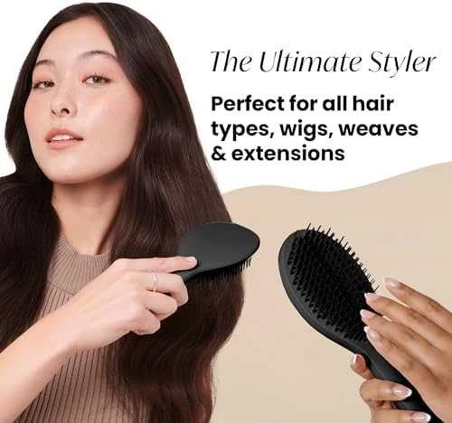 Plaukų šepetys Tangle Teezer Wet Detangler The Ultimate Styler Jet Juodas, juodos spalvos