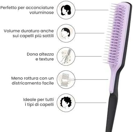 Tangle Teezer The Ultimate Volumizer Lilac Cloud šepetys plaukų vėlimui